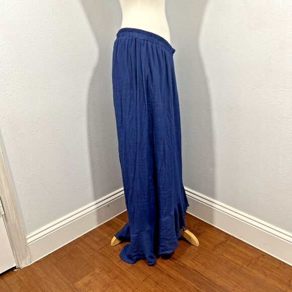 ALYX Maxi Skirt Women XL Navy Pullover Tiered Minimalist - Picture 4 of 7